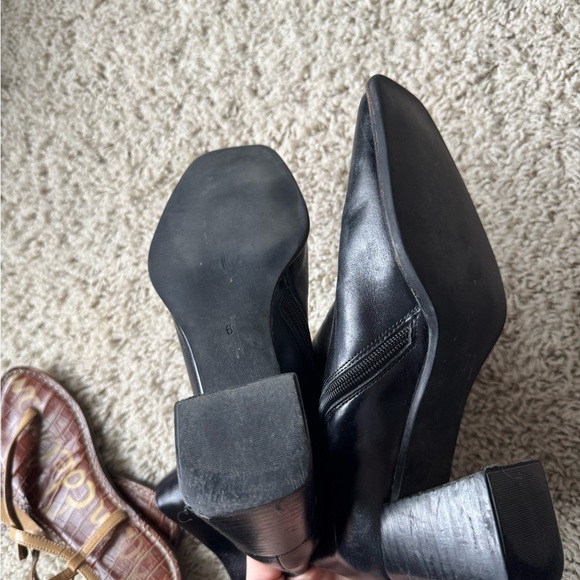 Jeffrey Campbell Black Leather Ankle Boots - Picture 4 of 5